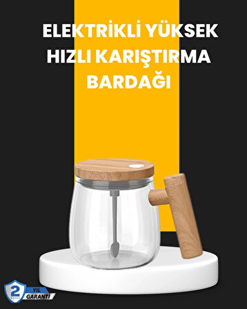 BUĞZ Otomatik Karıştırıcı Kupa – Su Geçirmez, Isıtmalı, USB Altlıklı