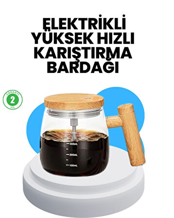 BUĞZ 400 ml Şarjlı Karıştırıcı Bardak – IP6 Su Geçirmez, Isıtma Altlıklı
