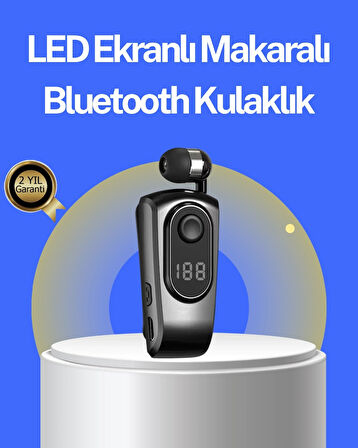 BUĞZ Dijital Ekranlı Bluetooth Kulaklık – Titreşimli Bildirim, 25 Saat Kullanım