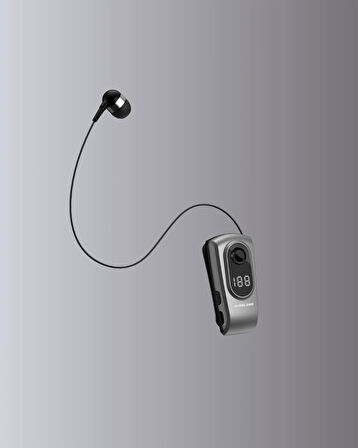 BUĞZ Dijital Ekranlı Bluetooth Kulaklık – Titreşimli Bildirim, 25 Saat Kullanım
