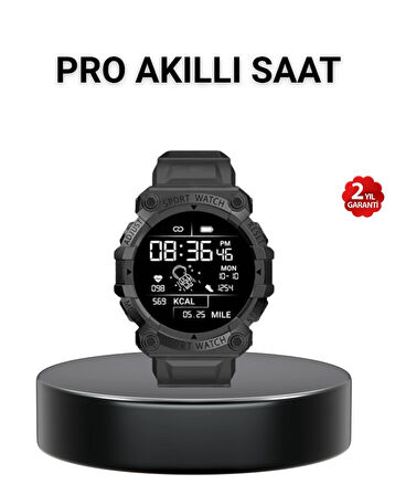 BUĞZ Pro Akıllı Saat – Nabız, Uyku, Adımsayar, Bluetooth 5.0