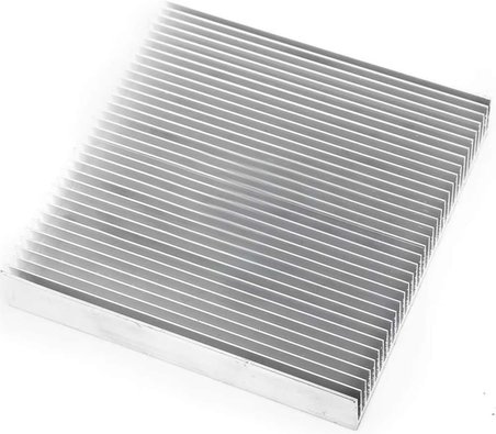 10cm x 10cm x 1.8cm Alüminyum Metal Soğutucu Blok Radyatör Peltier Isı Düşürücü Amfi Led Entegre DVM.101.513