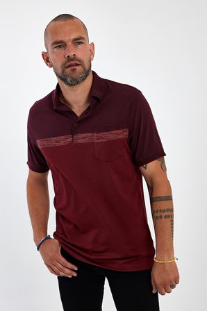 Erkek Basic Polo Yaka Cepli Kısa Kol Lacivert Tişört
