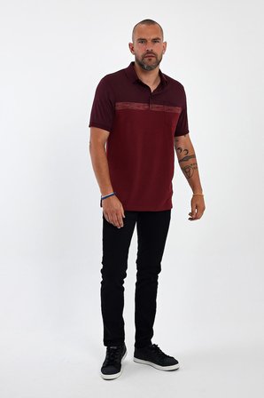 Erkek Basic Polo Yaka Cepli Kısa Kol Lacivert Tişört