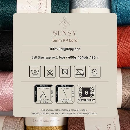 5 Mm - 400 gr Polyester Makrome 95 M Polyester Makrome Ip Supla Ip Ve Çanta Ipliği (Hardal)
