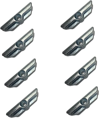 8 ADET Pimapen PVC- Pencere ve Kapı Kilit İspanyolet Karşılığı (Tek Delikli Standart Model) Zamak Kilit Karşılığı
