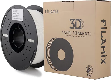 PLA+ Beyaz Filament 1,75mm 1kg - bisiparisver, FLMX002
