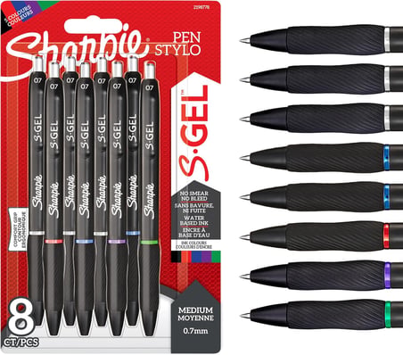 Sharpie Gel Jel mürekkepli kalem, 0.7 mm, 8li Bls