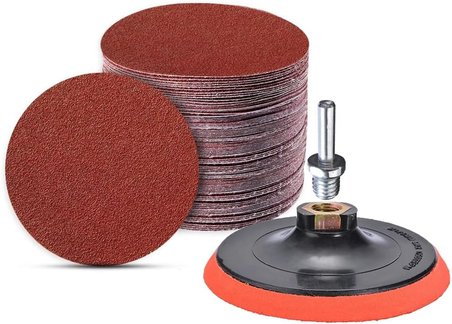 Cırt Zımpara Seti + Matkap Aparatı 115 mm (42 Parça)