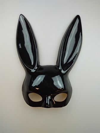 KULAKLI TAVŞAN  BUNNY MASKE SİYAH
