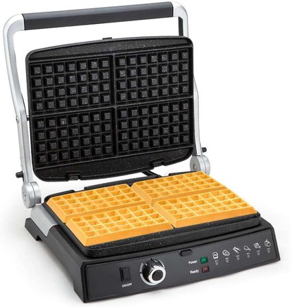 KWM1462 Waffle Master Izgara, Tost ve Waffle Makinesi | 2000W Güç | Granit Kaplama Plakalar | 6 Tost &amp; 4 Waffle Kapasitesi | 180° Açılabilen Izgara