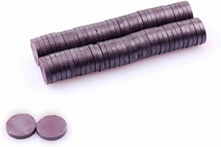 Dünya Magnet 50 Adet, Yuvarlak Mıknatıs, Çok Amaçlı, Süsleme Mıknatısı, 14X3Mm Ferrit Magnet