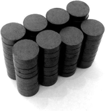 Dünya Magnet 50 Adet, Yuvarlak Mıknatıs, Çok Amaçlı, Süsleme Mıknatısı, 14X3Mm Ferrit Magnet