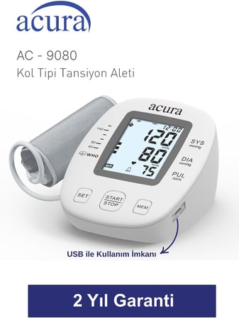 Acura AC-9080 Tansiyon Aleti Üst Koldan Elektronik