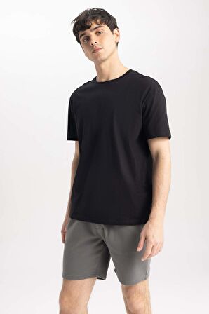 DeFacto Regular Fit Basic Düz Bermuda Şort A2348AX23SMGR312