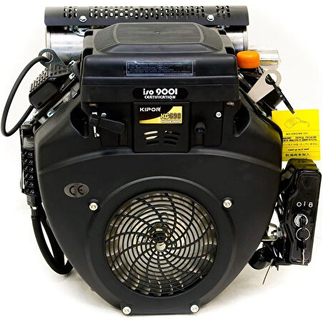 Kipor KG690 Benzinli Motor – 18 HP, 4 Zamanlı, 2 Silindirli V-Twin OHV, Marşlı Sistemli, Profesyonel Endüstriyel Motor
