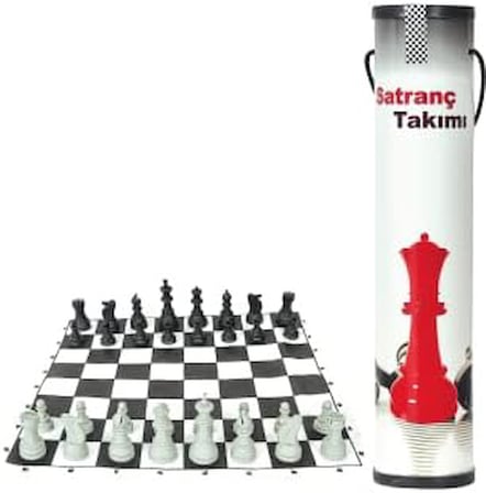 Karton Rulo Pratik Satranç Takımı