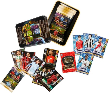 FIFA 365 Adrenalyn XL 2025 Tin Box Tcg Metal Kutu Futbolcu Kartları Set
