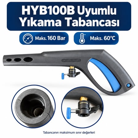 HYB100B Uyumlu Basınçlı Yıkama Tabancası 160 Bar