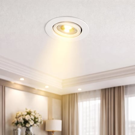 Amber LED Akik 7W Beyaz Kasa Sıva Altı Spot CT-5204G- 1 ADET 3200K GÜNIŞIĞI