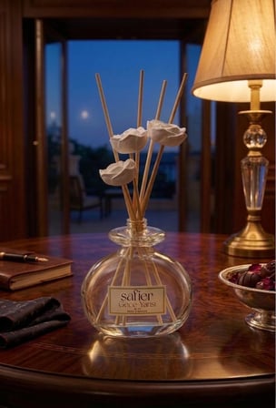 Gece Yarısı Seramik Taş Çiçekli Çubuklu Oda Kokusu Midnight 80 ml