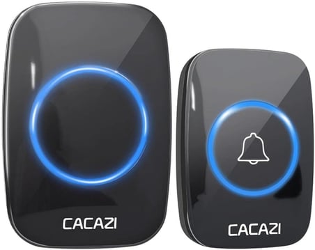 Kablosuz Uzaktan Kumandalı Kapı Zili Led Melodili 300 Metre Cacazi