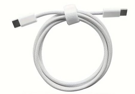 Sirius 60W İki Ucu Type-C Örgü Kablo, 1 Metre, Hızlı Şarj ve Veri Aktarımı, Dayanıklı ve Uzun Ömürlü Tasarım, Laptop ve Telefon Uyumlu, Beyaz