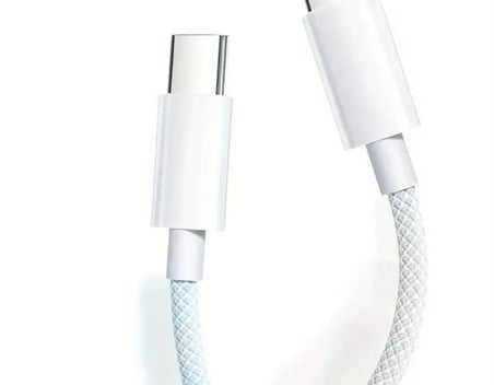 Sirius 60W İki Ucu Type-C Örgü Kablo, 1 Metre, Hızlı Şarj ve Veri Aktarımı, Dayanıklı ve Uzun Ömürlü Tasarım, Laptop ve Telefon Uyumlu, Beyaz