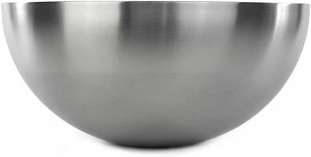 Salata Kasesi "Blanda Blank" Servis Kasesi 28 cm Çap PASLANMAZ ÇELİKTEN Gümüş