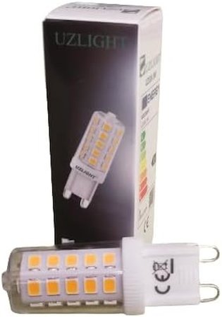 Uzled G9 LED Kapsül Ampul, 2700K Sarı Işık, 2 Adet