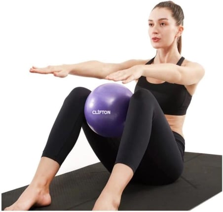 Clifton Pilates Topu 25 Cm Deluxe Pilates Topu Mini Top, Tek Ebat, pltmt25, MOR