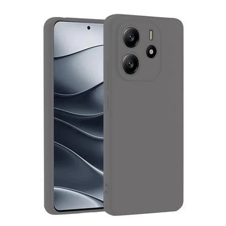 Xiaomi Redmi Note 14 4G Kılıf First Silikon - Gri
