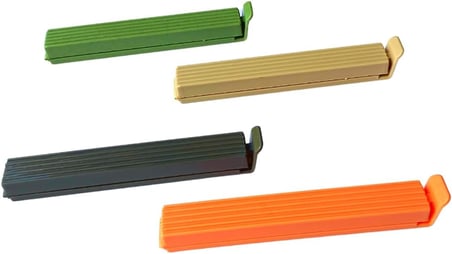 8'li Çok Renkli Pratik Poşet Klipsi, Paket, Ambalaj, Torba, Çanta Kapatıcı Plastik Kilidi, Mandalı (Karışık 8 Adet)