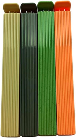 8'li Çok Renkli Pratik Poşet Klipsi, Paket, Ambalaj, Torba, Çanta Kapatıcı Plastik Kilidi, Mandalı (Karışık 8 Adet)