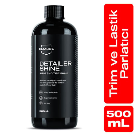 DetailerShine Araç Trim ve Lastik Parlatıcı-500 mL-Araç Lastik, Trim, Tampon Bakımı, Detailing, Lastik, Tekerlek Parlatma