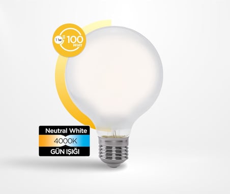 Panasonic Filament Ampul E27 11W 1521LM 4000K Milky