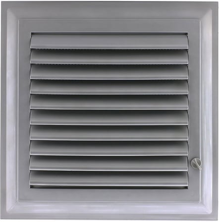 Badem10 Menfez Banyo Wc Tuvalet Havalandırma Plastik Panjur Gri 45x65 CM