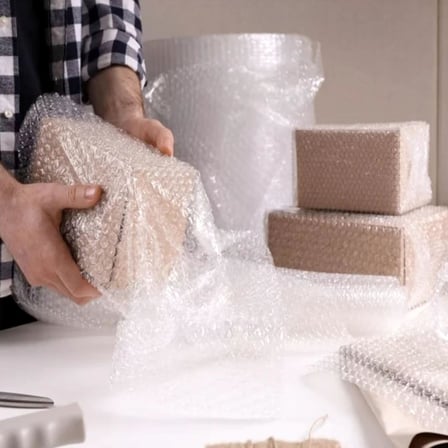 Pat-Pat Balonlu Naylon Ambalaj Malzemesi, Çift Katmanlı Hava Kabarcıklı, 50 cm x 50 m, Taşınma ve Kargo için Koruyucu Paketleme