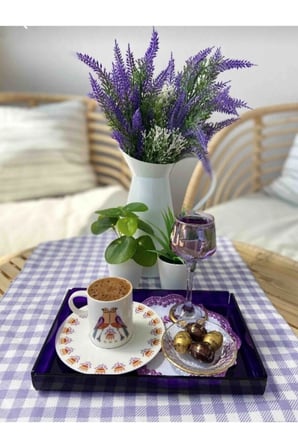 Amore Sunumluk Kahve Yanı Bardak 6'lı Lüsterli Lal 6 Renk