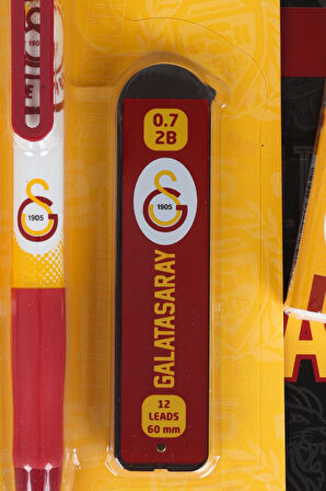 "DEKOMUS CEP DEFTERİ HEDİYELİ" YENİ SEZON LİSANSLI GALATASARAY VERSATİL UÇLU KALEM , 0.7 MM UÇ VE 2 ADET SİLGİ SETİ 