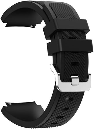Honor Watch GS 3 ile uyumlu Kordon Kayış Çizgili Silikon 22/CZG