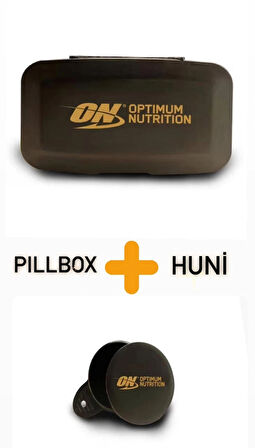 Optimum Nutrition Pillbox + Optimum Nutrition Huni