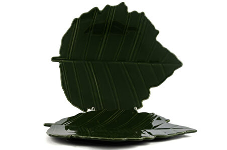 Mikasa Moor Leaf Yeşil 2 Li Tabak 28x25 Cm