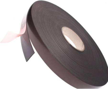 Dünya Magnet 2 Metre Yapışkanlı Şerit Mıknatıs Magnet Mıknatısı, Yapışkan Kalitesi, 2 Metre Uzunluk, En 20Mm