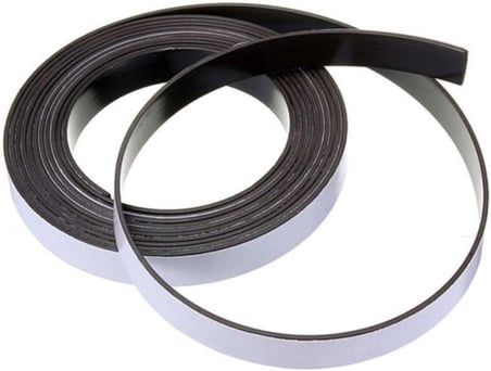 Dünya Magnet 2 Metre Yapışkanlı Şerit Mıknatıs Magnet Mıknatısı, Yapışkan Kalitesi, 2 Metre Uzunluk, En 20Mm
