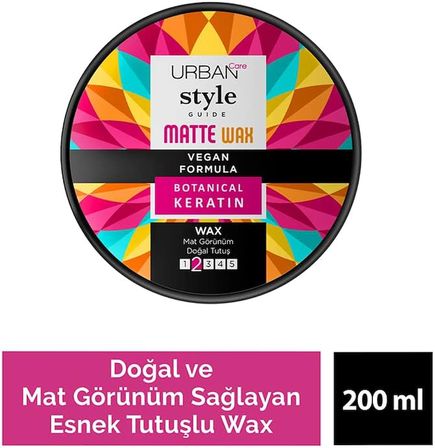 Style Guide Doğal ve Mat Görünüm Sağlayan Esnek Tutuşlu Wax 100 ml- Vegan
