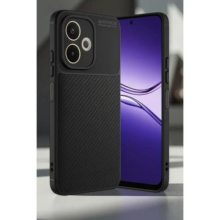 Oppo A5 Pro 4G Kılıf Auto Focus Karbon Kapak - Koyu Yeşil