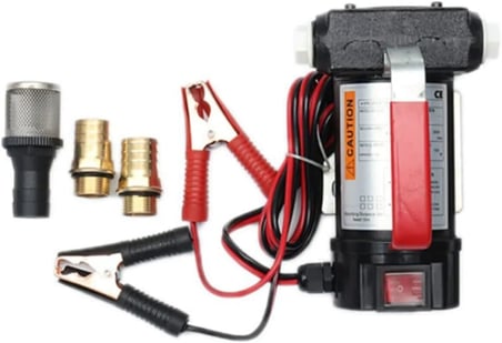 12v Kendinden Emişli Elektrikli Taşınabilir Yakıt Sıvı Yağ Aktarma Mazot Pompası Paslanmaz Gövdeli