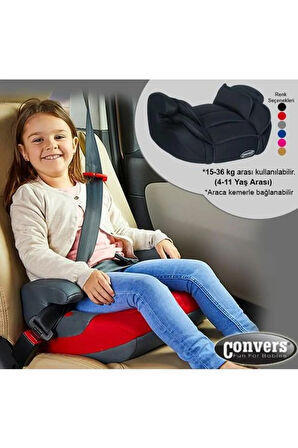 Convers Oto Koltuğu Yükseltici 15-36 Kg/siyah