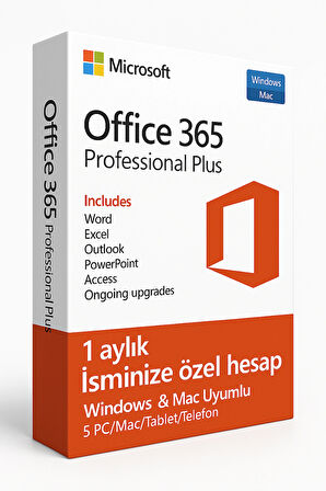 Office 365 Professional Plus – 1 Aylık | İsminize Özel Hesap